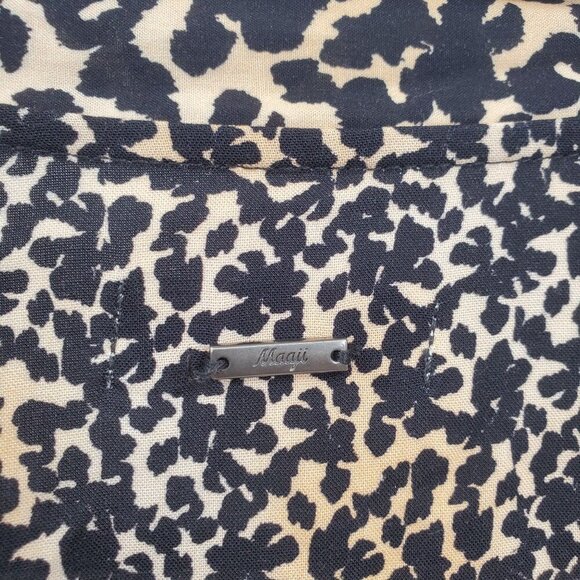 Maaji Tie Front Animal Print Long Sleeve Cover Up Top Women Size Large NWT - Picture 10 of 12